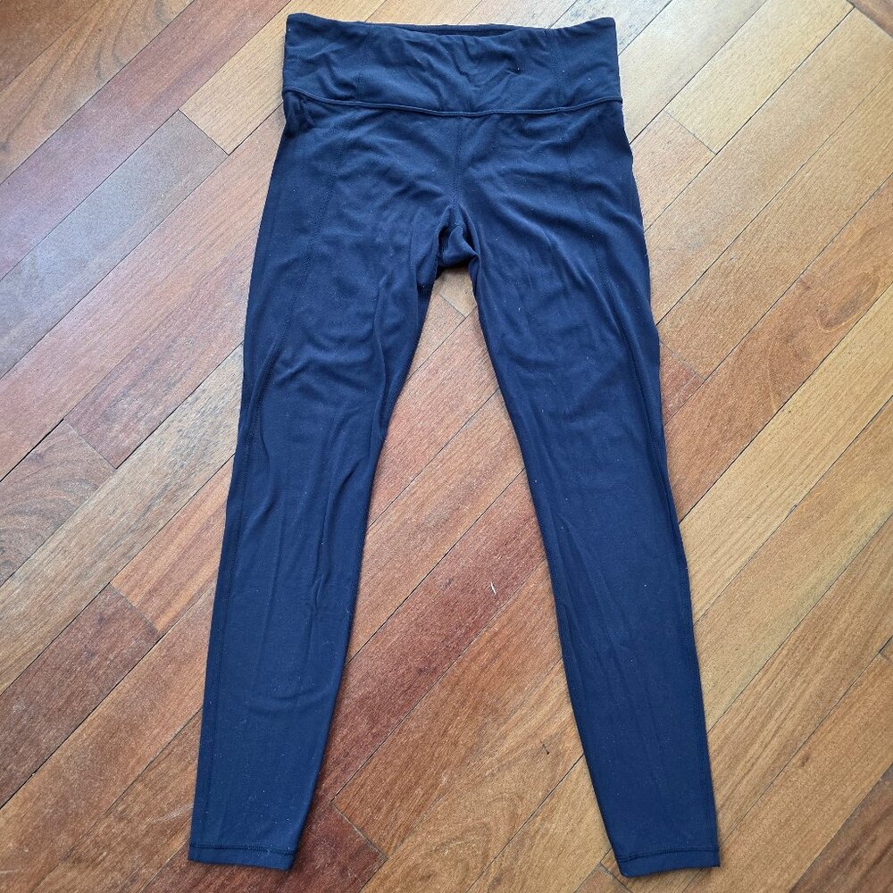 Athleta Navy Nylon/Spandex Leggings Size MT - Picture 3 of 15